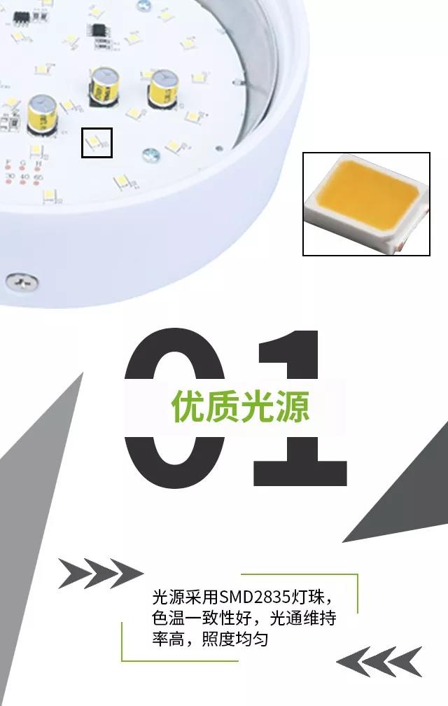 悦圆悦方系列LED吸顶筒灯3