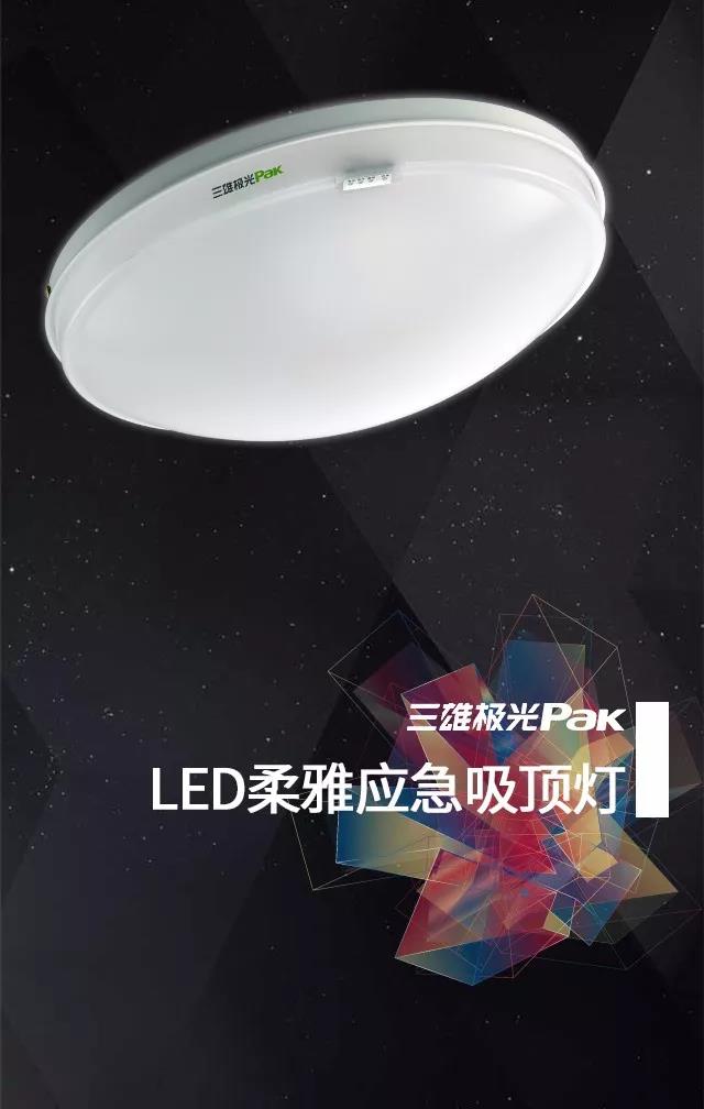 柔雅系列LED应急吸顶灯1
